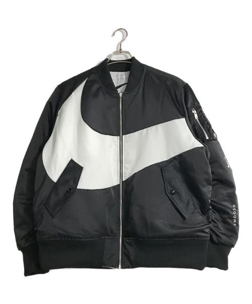 NIKE（ナイキ）NIKE (ナイキ) リバーシブルボンバージャケット ブラック サイズ:XXLの古着・服飾アイテム