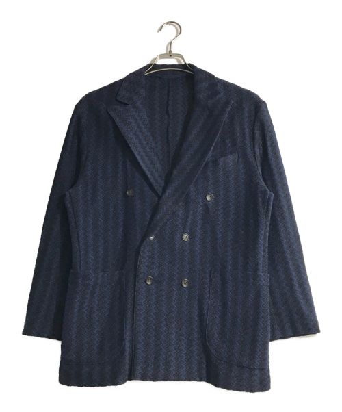ETONNE（エトネ）ETONNE (エトネ) ダブルブレスト テーラードジャケット ネイビー サイズ:Mの古着・服飾アイテム