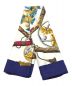 HERMES (エルメス) 大名 日出る国の皇子 刀シルクスカーフ ブルー×ホワイト：17800円