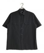K-3Bケースリービー）の古着「031 A 4WAYストレッチ 半袖ボックスシャツ」｜ブラック