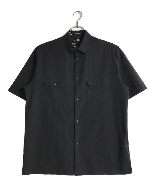 K-3B（ケースリービー）K-3B (ケースリービー) 031 A 4WAYストレッチ 半袖ボックスシャツ ブラック サイズ:1の古着・服飾アイテム
