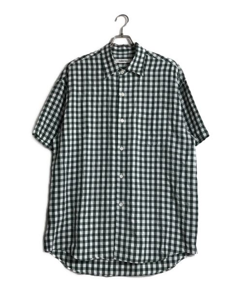 MONKEY TIME（モンキータイム）MONKEY TIME (モンキータイム) ギンガムチェックシャツ ホワイト×グリーン サイズ:L 未使用品の古着・服飾アイテム