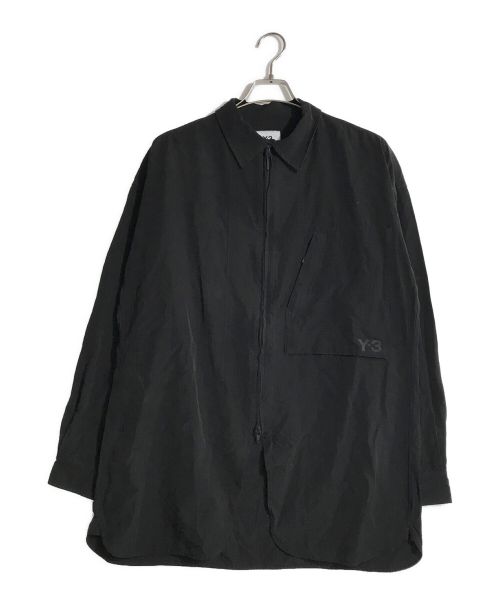 Y-3（ワイスリー）Y-3 (ワイスリー) リップストップオーバーシャツ ブラック サイズ:Mの古着・服飾アイテム