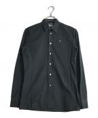 RAF SIMONSラフシモンズ）の古着「ワンポイント刺繍シャツ」｜ブラック
