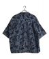 MAISON SPECIAL (メゾンスペシャル) ペイズリーカットジャガードプライムオーバーオープンカラーショートスリーブシャツ ネイビー：15000円