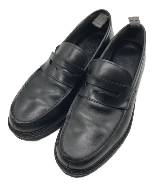 W.H（ダブルエイチ）W.H (ダブルエイチ) コインローファー ブラック サイズ:8.5の古着・服飾アイテム