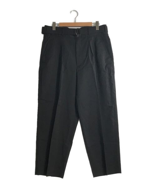 s'yte（サイト）s'yte (サイト) ベルテッドワイドパンツ ブラック サイズ:3の古着・服飾アイテム