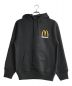 PALACE (パレス) McDonald's (マクドナルド) ロゴフーディー ブラック サイズ:S：24000円