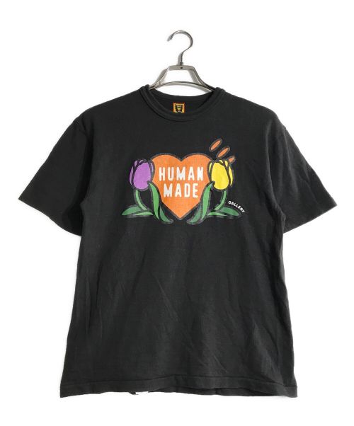 HUMAN MADE（ヒューマンメイド）HUMAN MADE (ヒューマンメイド) OALLERY チューリップTシャツ ブラック サイズ:Mの古着・服飾アイテム