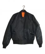 uniform experimentユニフォームエクスペリメント）の古着「パッチワークMA-1ジャケット」｜ブラック