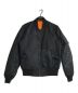 uniform experiment（ユニフォームエクスペリメント）の古着「パッチワークMA-1ジャケット」｜ブラック