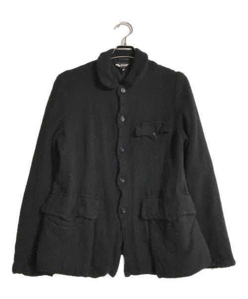 BLACK COMME des GARCONS（ブラック コムデギャルソン）BLACK COMME des GARCONS (ブラック コムデギャルソン) 縮絨ジャケット ブラック サイズ:Mの古着・服飾アイテム