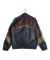 glamb (グラム) ナイロンライダースジャケット ネイビー×ブラウン サイズ:S：9800円