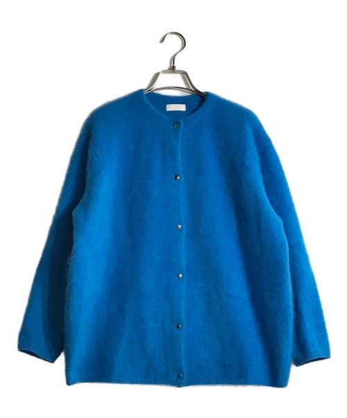 BALLSEY（ボールジィ）BALLSEY (ボールジィ) フラッフィーヤーン クルーネックカーディガン ブルー サイズ:Sの古着・服飾アイテム