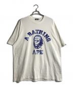 A BATHING APEアベイシングエイプ）の古着「ベイプ カレッジ グラフィック Tシャツ」｜ホワイト