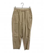 MORRIS&SONS (モリスアンドサンズ) リネンツイル イージータックパンツ ベージュ サイズ:1