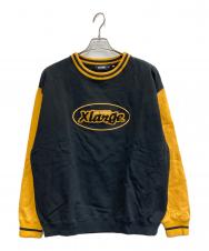 X-LARGE (エクストララージ) レトロクルーネックスウェット ブラック サイズ:XL