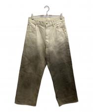 FOLL (フォル) gradation bleachdyed wardrobe jeans ブラウン サイズ:2