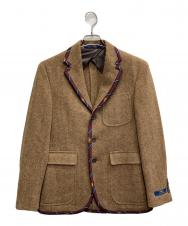 POLO RALPH LAUREN (ポロ・ラルフローレン) ウールテーラードジャケット ブラウン サイズ:36S