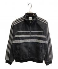 adidas (アディダス) ファースト ブラックデニム トラックトップ ブラック サイズ:L 未使用品