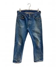 LEVI'S (リーバイス) 66前期 501 ヴィンテージ デニムパンツ スモールe ネイビー サイズ:W35×L34