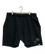 A BATHING APE (アベイシングエイプ) ハーフパンツ ブラック サイズ:2XL