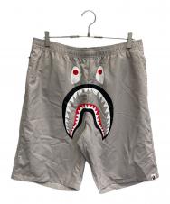 A BATHING APE (ア ベイシング エイプ) SHARK SHORTS グレー サイズ:2XL 未使用品
