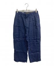 POLO RALPH LAUREN (ポロ・ラルフローレン) リネンタックパンツ ネイビー サイズ:38/32