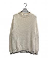 FRED PERRY (フレッドペリー) MOCK NECK SWEATER ベージュ サイズ:M