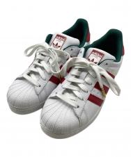 adidas (アディダス) SUPERSTAR ホワイト×レッド サイズ:255 未使用品