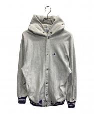 Champion (チャンピオン) リバースウィーブスナップパーカー グレー サイズ:XL
