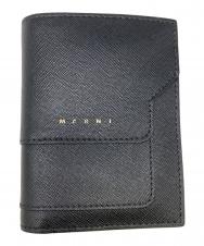 MARNI (マルニ) サフィアーノレザー製 二つ折りウォレット ブラック