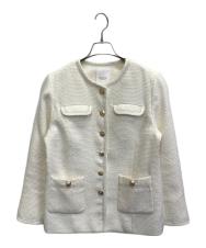 Her lip to (ハーリップトゥ) Classic Long Tweed Jacket ホワイト サイズ:S