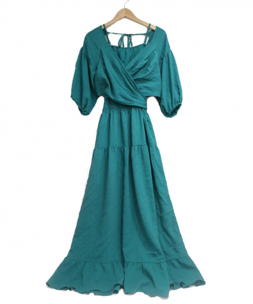 中古 古着通販 Snidel スナイデル カシュクールロングワンピース グリーン サイズ Size S 委 ss ブランド 古着通販 トレファク公式 Trefac Fashion