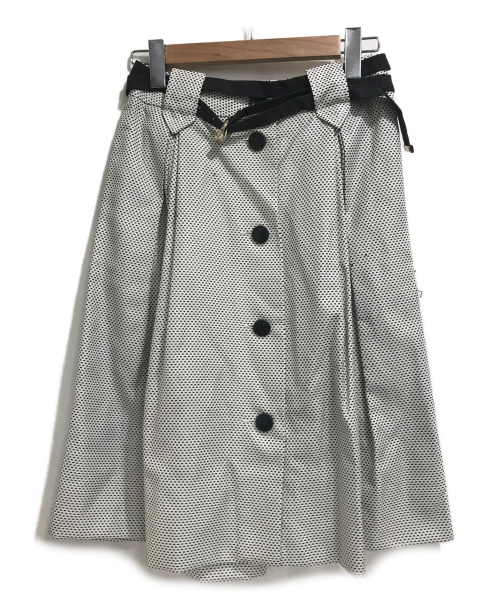 GUCCI（グッチ）GUCCI (グッチ) ベルト付スカート グレー サイズ:SIZE40の古着・服飾アイテム