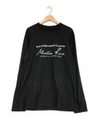 MARTINE ROSE（マーティンローズ）の古着「ロングスリーブカットソー」｜ブラック