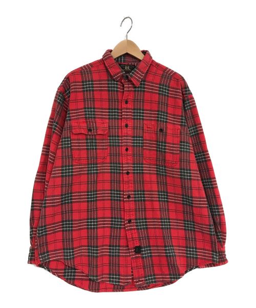 RRL（ダブルアールエル）RRL (ダブルアールエル) チェックシャツ レッド サイズ:SIZE XLの古着・服飾アイテム