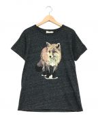 maison kitsune（メゾンキツネ）の古着「プリントTシャツ」｜グレー