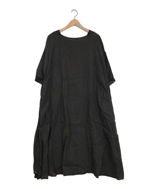 nest Robe（ネストローブ）nest Robe (ネストローブ) リネンワンピース ブラック サイズ:SIZE Ｆの古着・服飾アイテム