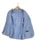 RING JACKET (リングジャケット) ストライプ3Bジャケット サックスブルー サイズ:SIZE　44：4800円