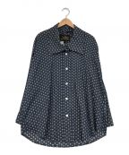 Vivienne Westwood ANGLOMANIA（ヴィヴィアンウエストウッド アングロマニア）の古着「Oversize Dryad Shirt」｜ネイビー