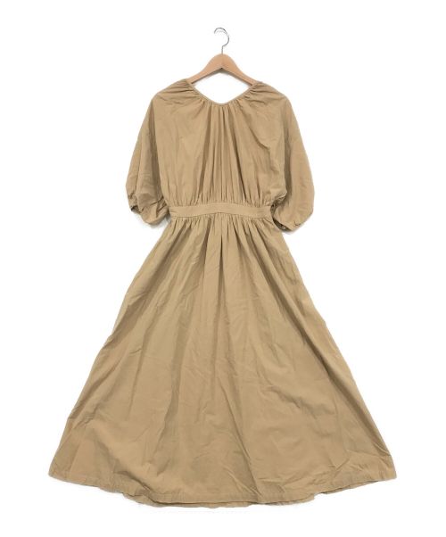 中古 古着通販 Clane クラネ バックシフォン ギャザーワンピース ベージュ サイズ Size 1 ブランド 古着通販 トレファク公式 Trefac Fashion