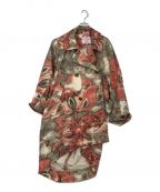 Vivienne Westwood RED LABEL（ヴィヴィアンウエストウッドレッドレーベル）の古着「デザイン総柄コート」｜レッド