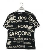 COMME des GARCONS HOMME（）の古着「プリントTシャツ」｜ブラック