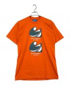 BLUFCAMPブルーフキャンプ）の古着「プリントTシャツ」｜オレンジ