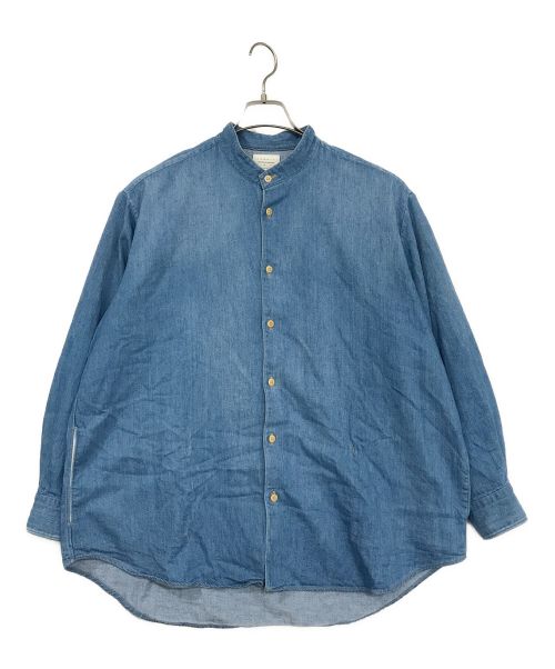 KURO（クロ）KURO (クロ) バンドカラーデニムビッグシャツ ブルー サイズ:SIZE　00の古着・服飾アイテム