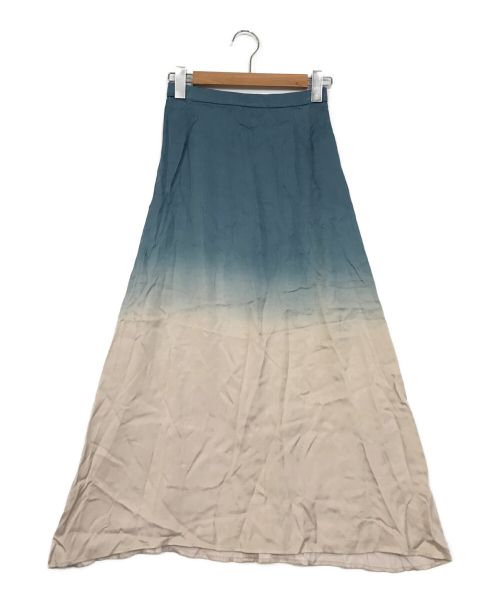 LOUNIE（ルーニー）LOUNIE (ルーニー) グラデーションフレアスカート ブルー×ベージュ サイズ:SIZE 38 未使用品の古着・服飾アイテム