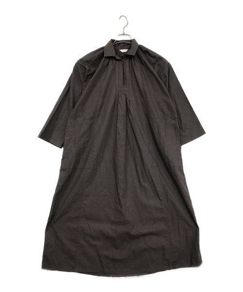 KAGURE（カグレ）KAGURE (カグレ) グランパシャツワンピース ブラウン サイズ:SIZE Fの古着・服飾アイテム