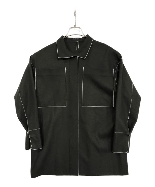 BASILE 28（バジーレ28）BASILE 28 (バジーレ28) スタンドカラーシャツ グレー サイズ:SIZE 9 未使用品の古着・服飾アイテム