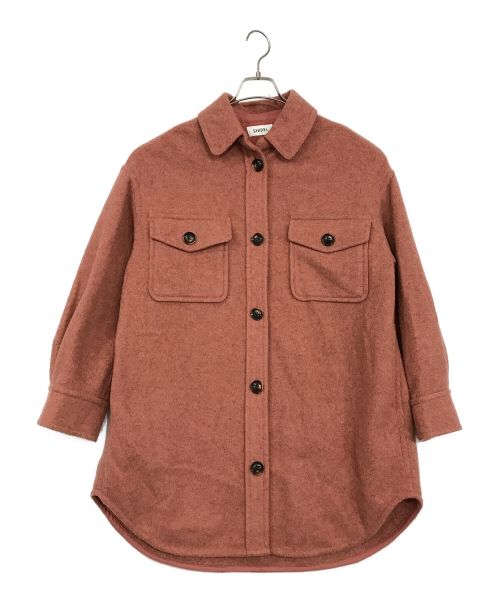 Snidel（スナイデル）Snidel (スナイデル) ウールシャツジャケット ピンク サイズ:SIZE 1の古着・服飾アイテム